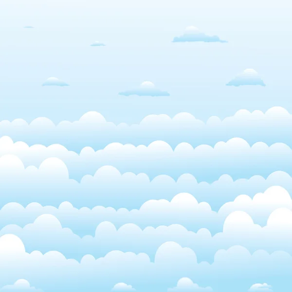 ふわふわの雲 — ストックベクタ