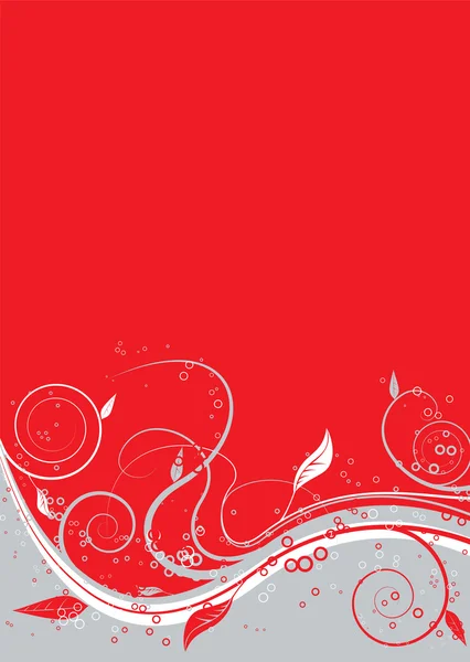 Torsion florale rouge — Image vectorielle