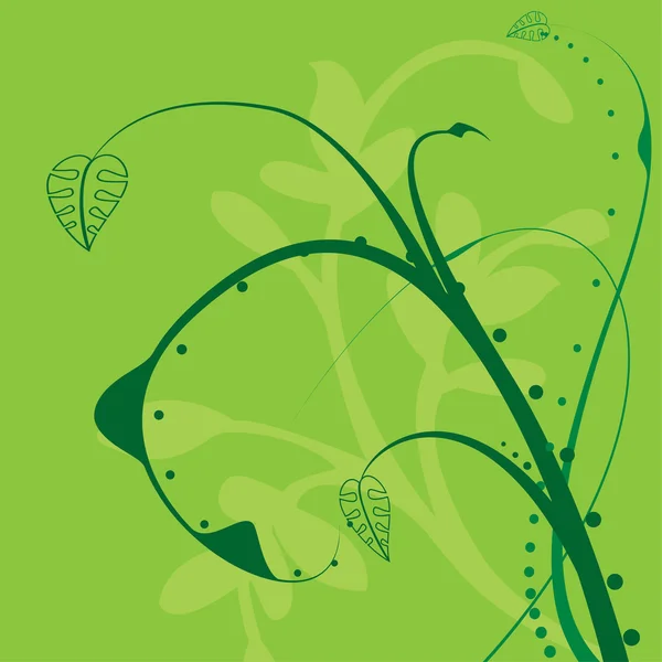 Tourbillon floral — Image vectorielle