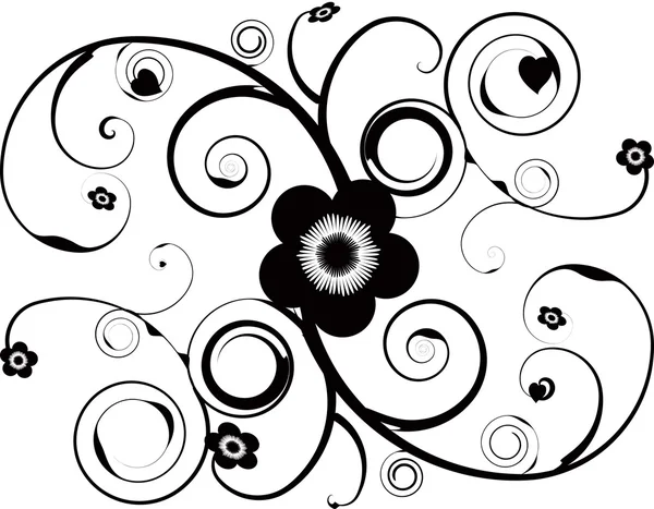 Tatouage floral — Image vectorielle