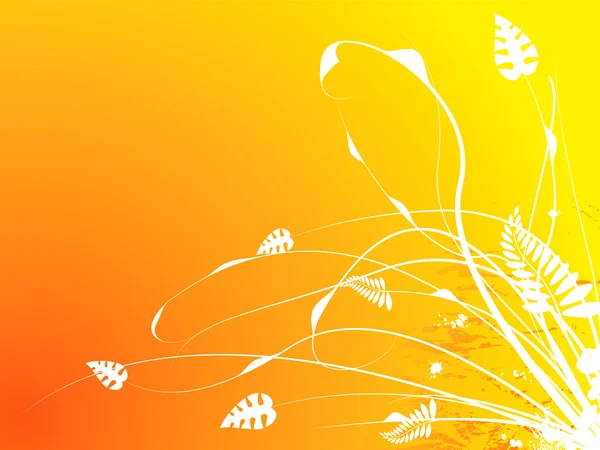 Course florale chaude — Image vectorielle