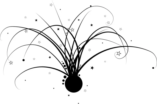 Blommig spray — Stock vektor