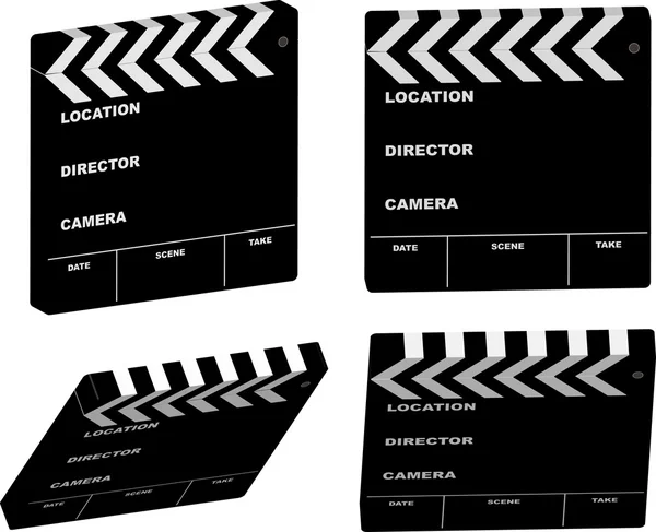 Variation du clappeur de film — Image vectorielle