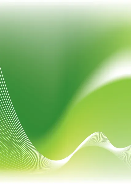 Envo vlna zelená — Stockový vektor