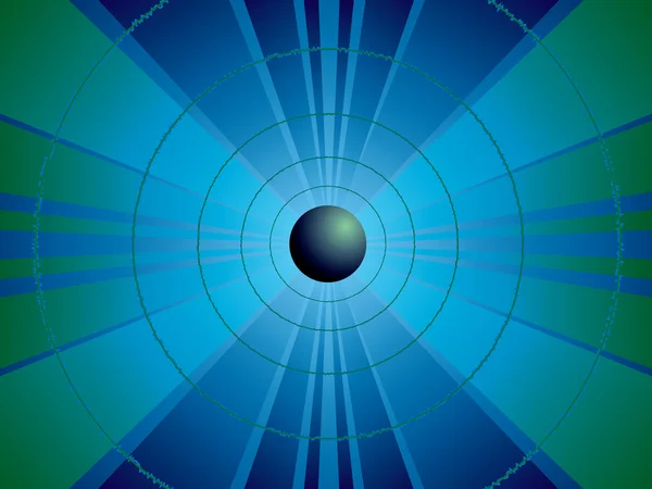 Plonger bleu et vert — Image vectorielle