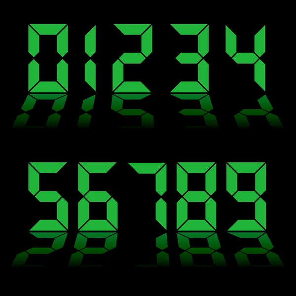 Digital numbers clock — Stock Vector