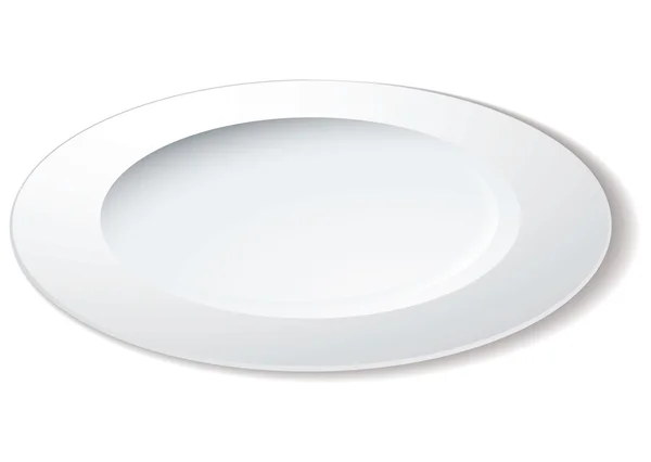 Angle de plaque de dîner — Image vectorielle