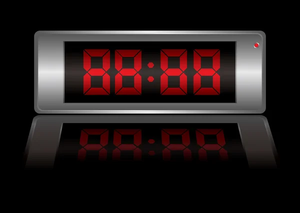 Digital alarm clock any — Stockvector