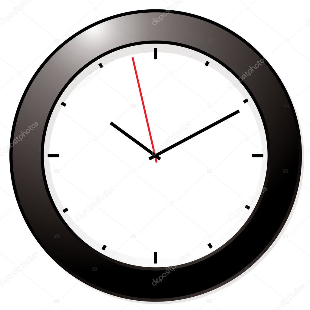 Modern mono clock