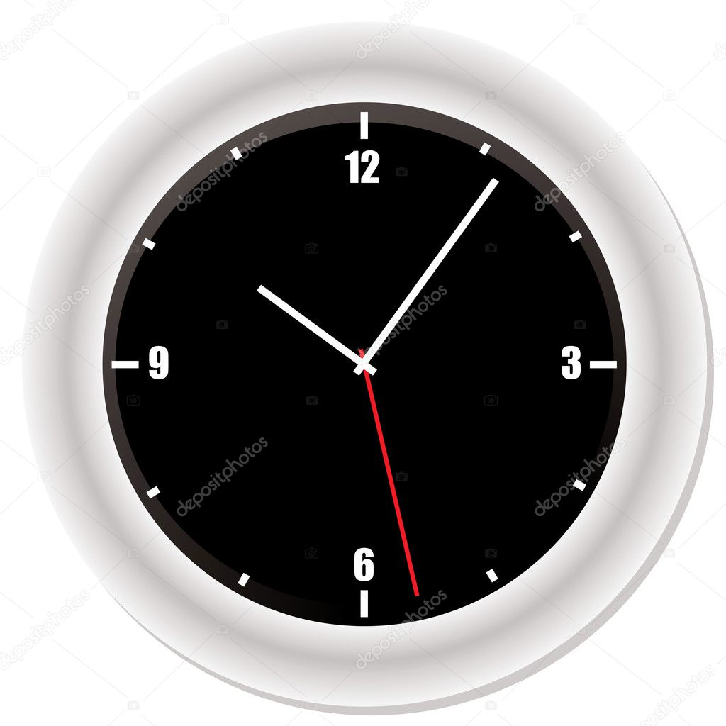 Modern bevel clock