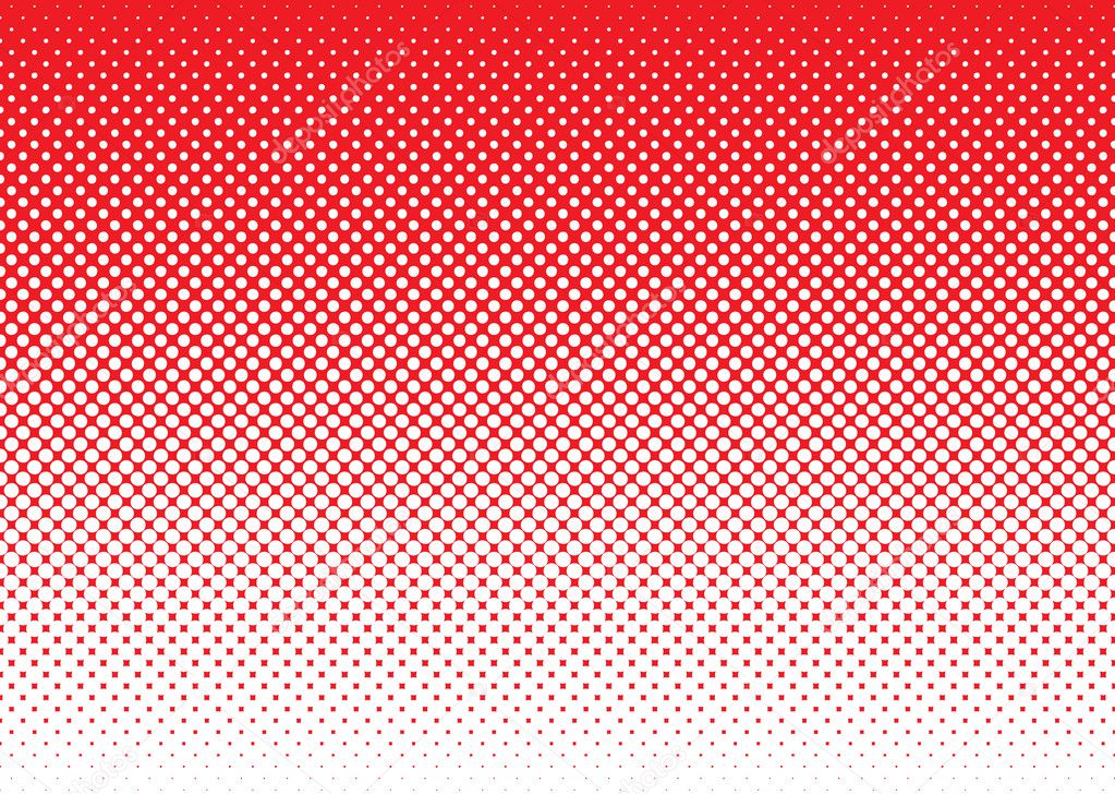 Halftone abstract background red