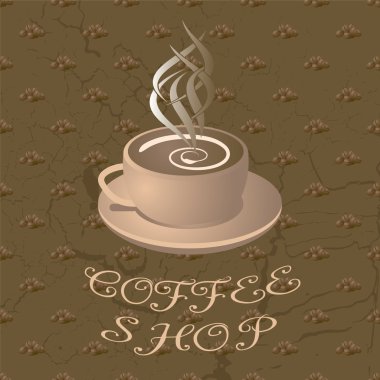 Coffee step text clipart