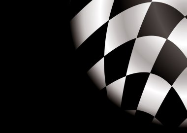 Checkered corner blank clipart