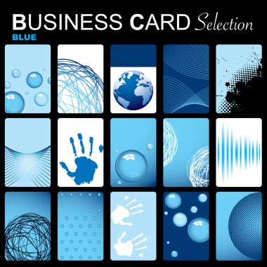 Business card selection clipart