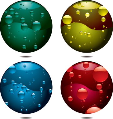 Bubble button clipart