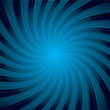 Blue solar swirl clipart