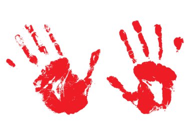 Bloody hands clipart