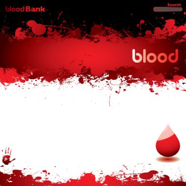 Blood web white clipart