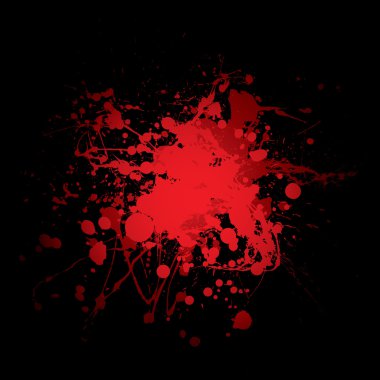 Blood splat red clipart