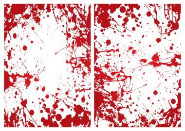 Blood splat frame clipart