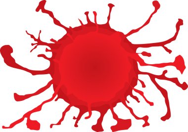 Blood melt circle clipart