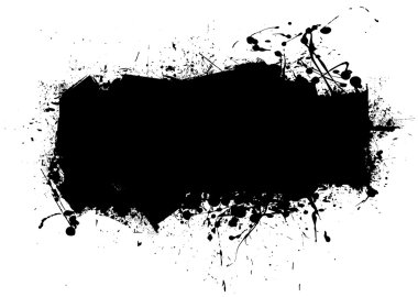 Blk grunge splat clipart