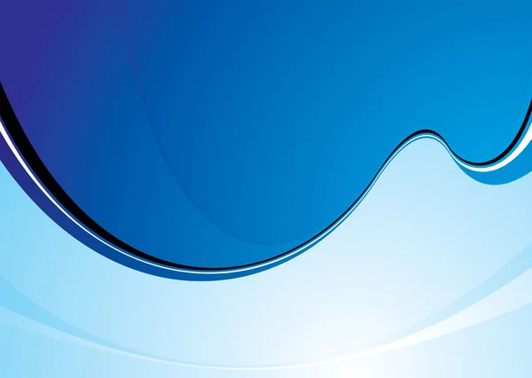 Cool bleu swoosh — Image vectorielle