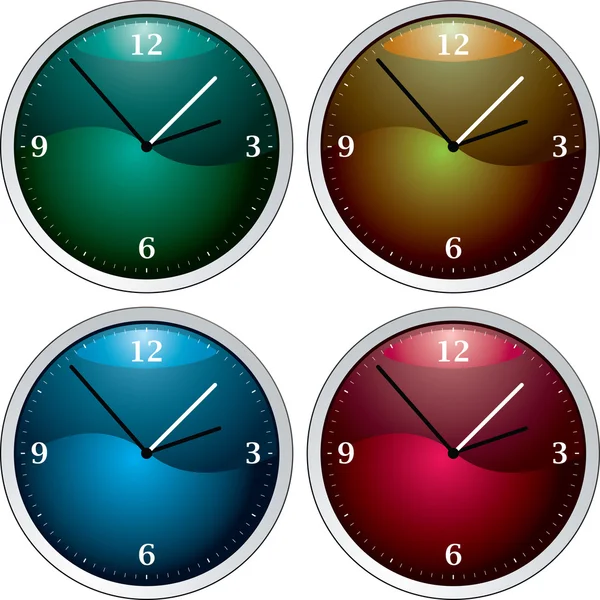 Variation de l'horloge — Image vectorielle