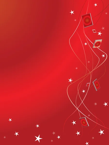 Kerstmis achtergrond rood — Stockvector