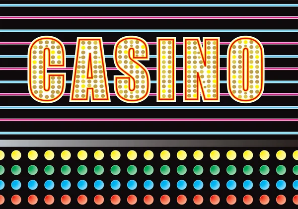 Casino lights — Stock Vector