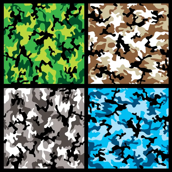 Camouflage set — Stock Vector