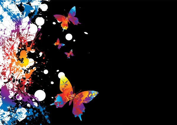 Frontière papillon — Image vectorielle