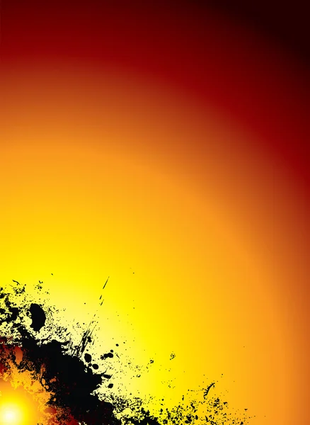 Soleil brûlant — Image vectorielle