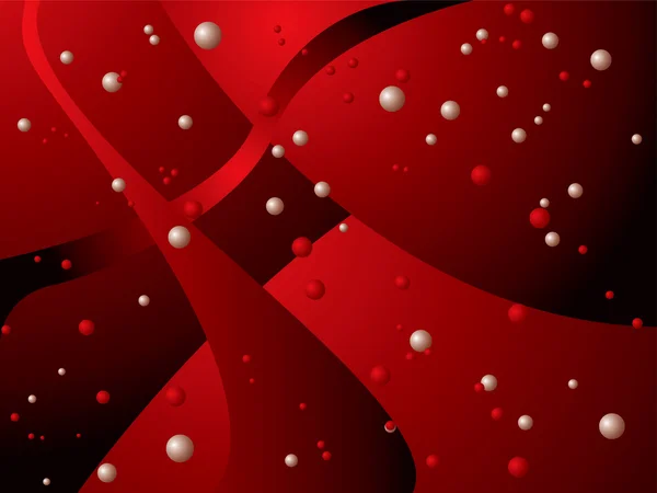 Bubbla djup röd — Stock vektor