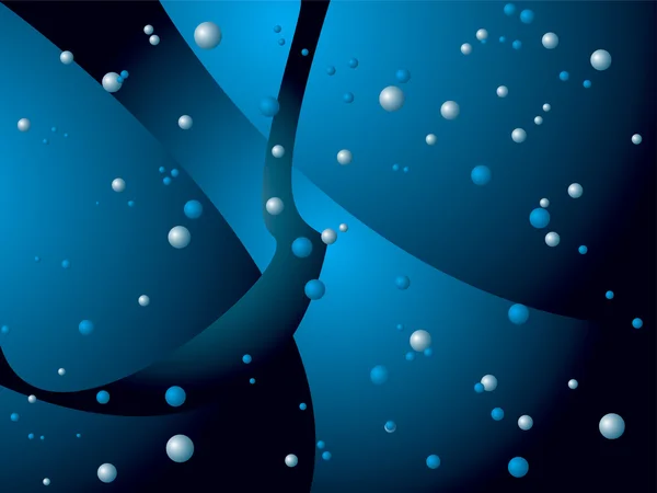 Bubbla djupa blå — Stock vektor