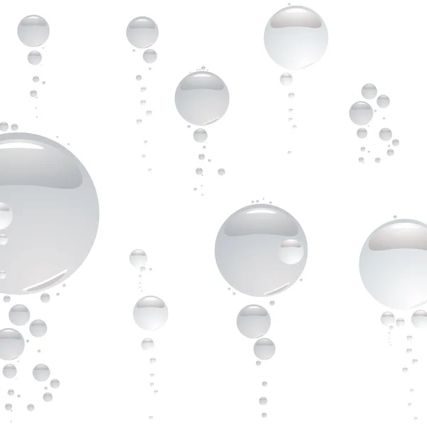 Bubbla klart silver — Stock vektor