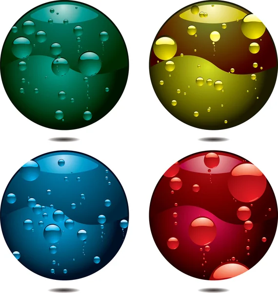Botón burbuja — Archivo Imágenes Vectoriales