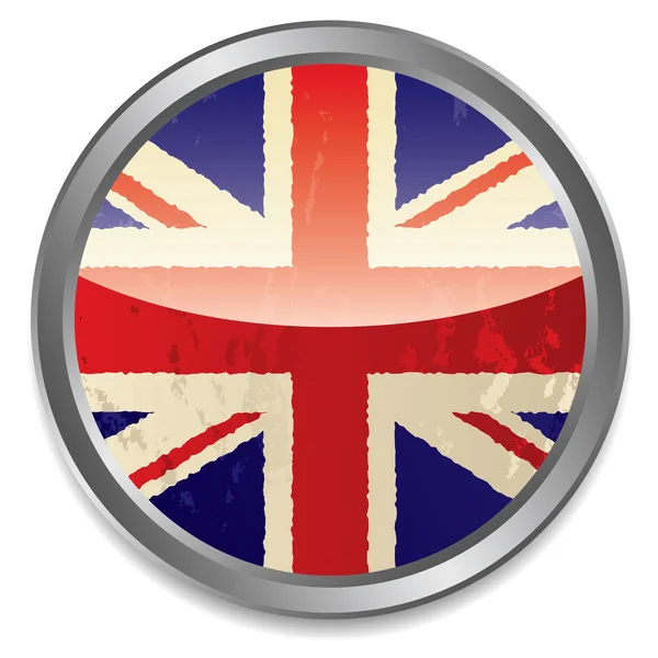 Britská vlajka ikonu — Stockový vektor