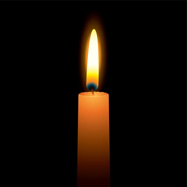 Яркая свеча — стоковый вектор