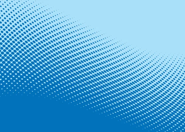 Patrón de medio tono de onda azul — Archivo Imágenes Vectoriales
