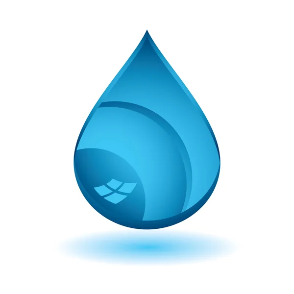 Kék víz — Stock Vector