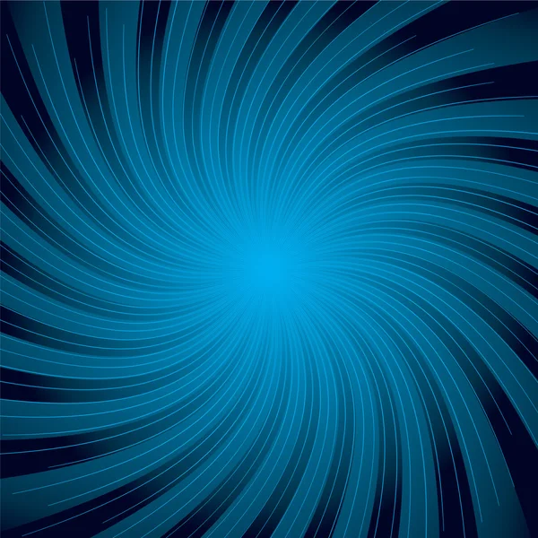 青い太陽渦巻 — ストックベクタ