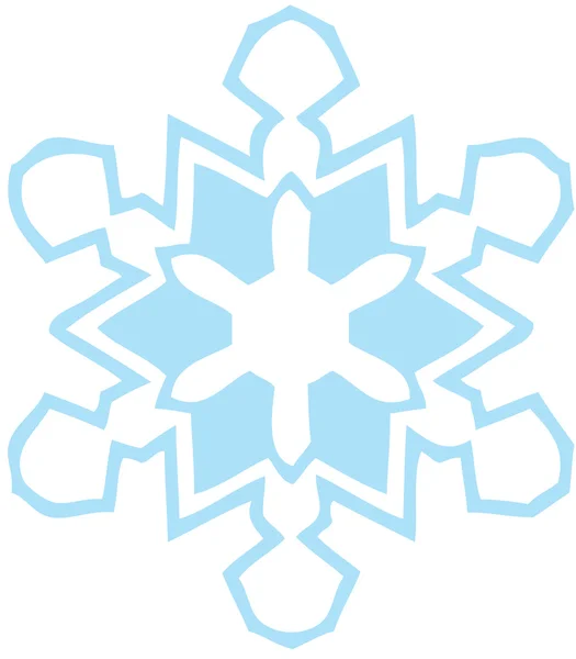Flocon de neige bleu — Image vectorielle