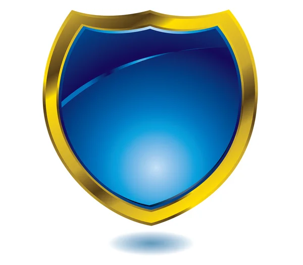 Bouclier bleu — Image vectorielle