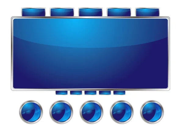 Interface bleue — Image vectorielle