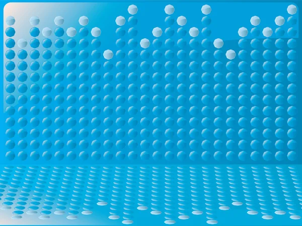 青いバブル グラフ — ストックベクタ