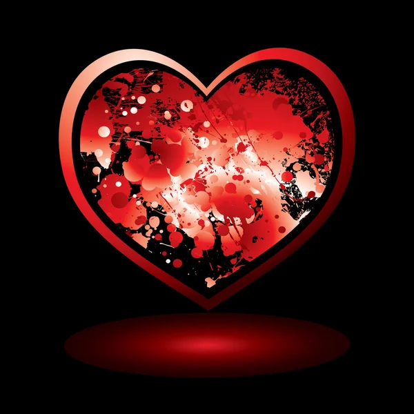 Krwi spalt Walentynki — Wektor stockowy