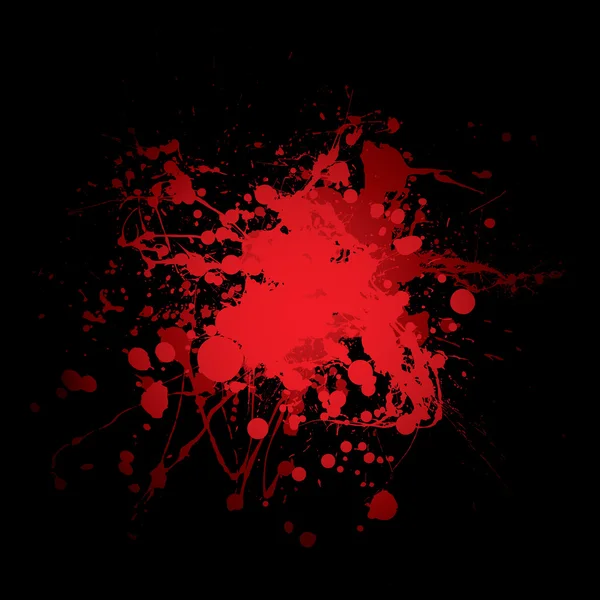 Blood splat červený — Stockový vektor