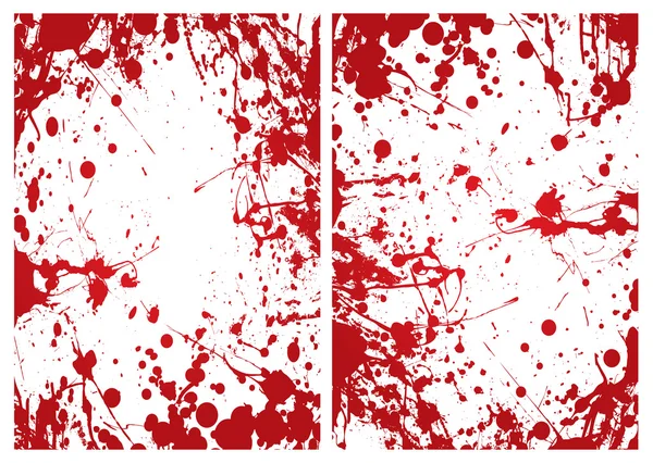 Cadre splatté sanguin — Image vectorielle