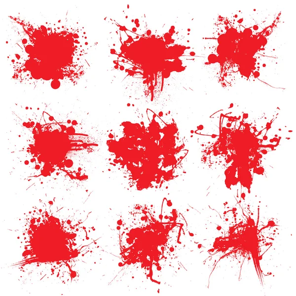 Blood splat collect — Stock Vector